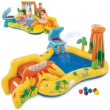 Aire de jeux aquatique gonflable 5-en-1 pour enfants avec piscine et toboggan INTEX