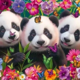 Panda Trio Puzzle 200 pieces