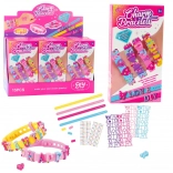DIY bracelet kit with letter charms – 4 adjustable bracelets