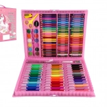 Creative unicorn painting set in a plastic case, 160 pcs