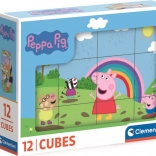 Peppa Pig Picture Blocks by Clementoni, 12 blocks