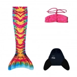 Mermaid Tail Aquaris Coral S with Monofin and Bikini