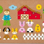 Koroková klincová hra Dedinské zvieratká