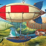 Panoramic Puzzle The Great Race 1000 Pieces