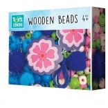 Houten kralen klein blauw – creatieve set voor het maken van sieraden