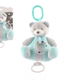 Wind-up plush teddy bear with soothing melody