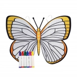 Butterfly wings to color – yellow creative set