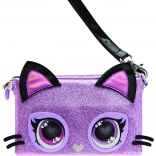 Interactive wristlet bag PURSE PETS Purdy Purrfect – purple kitty with LED eyes