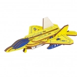 Woodcraft Wooden 3D Puzzle Fighter Jet F22 Raptor