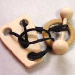 Wooden Puzzle in Dumbbell Shape