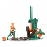 Bruder forestry set bworld with wood splitter 1:16