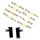 Contact brushes and guide rails for Evolution cars