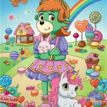 Puzzle with Glitter Treflik Family 100 Pieces