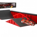Mini skatepark with fingerboard plastic set