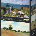 Puzzle Garden in Sainte Adresse and Field of Poppies 2x500 pieces