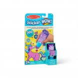 Sticker WOW! stamping activity book with stickers – purple unicorn