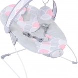 Vibrating baby bouncer FreeON Enjoy Pink