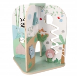 Wooden Adventure Activity Center in the Forest