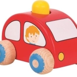 Trælegetøjsbil med horn