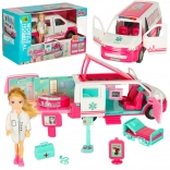 Mobiele polikliniek met pop en accessoires