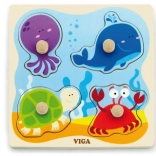 Fa beillesztős tenger puzzle