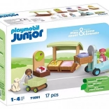 Play Set Playmobil Junior Ecological Market with Forklift