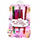 Gel Tattoo Pens with Stencils