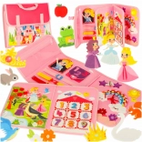 Lyserød Montessori sanserygsæk