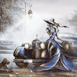 Lady in Blue Puzzle 1000 Pieces MAGNOLIA