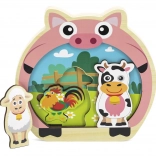Wooden farm insert puzzle for little ones