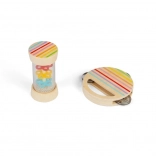 Bigjigs Toys mini set bastone della pioggia e tamburello