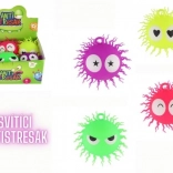 Antistresový chlupatý míček silikonový se světlem