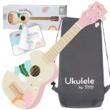 children's wooden ukulele Classic World pink