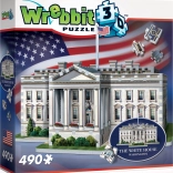 3D Puzzle White House by WREBBIT, 490 pieces