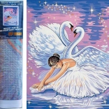 Diamantno slikanje Labodje jezero 30 × 40 cm
