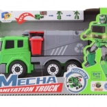 Robot spazzino trasformabile 2-in-1 a batterie