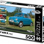 Retro Cars Puzzle Fiat 600 D (1964) 500 pieces