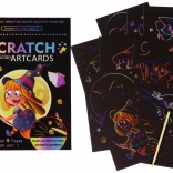 scratch-off coloring book for kids – witch magic