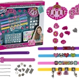 Set creativo fai-da-te per realizzare braccialetti con ciondoli e letterine