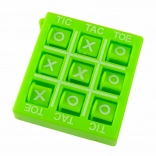 travel game tic-tac-toe 4.5 cm green