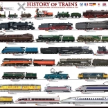 EUROGRAPHICS Puzzle History of Trains XL 500 Pieces