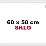 Plastic frame for puzzle 60x50 cm white