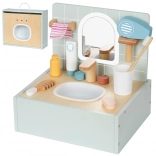 Wooden Bathroom with Toilet Accessories by Tooky Toy