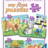 RAVENSBURGER My First Puzzle Pets 4-in-1 (2, 4, 6, 8 pieces)