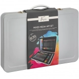 Set of Art Supplies in a Tin Case