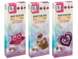 Create Your Own Keychain with Diamond Beads - Owl, Ice Cream and Heart
