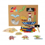Jeu créatif en bois Pirates – set à marteler small foot
