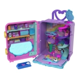 Polly Pocket nyaraló üdülő Roll Away gurulós bőröndben