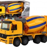 Orange betonblander Rotérende tromle Lyd og lys Byggekøretøj