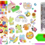 Kreativni set dijamantnih naljepnica Životinje i duga